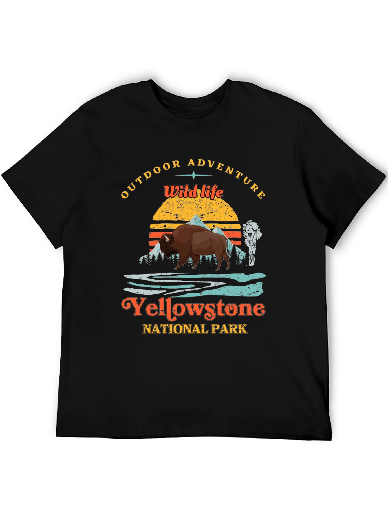 Yellowstone National Park Wildlife Adventure T-Shirt