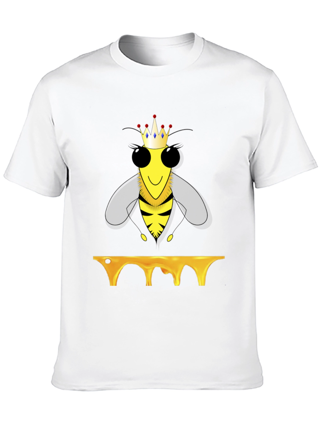 Queen Bee T-Shirt - Honeycomb Design
