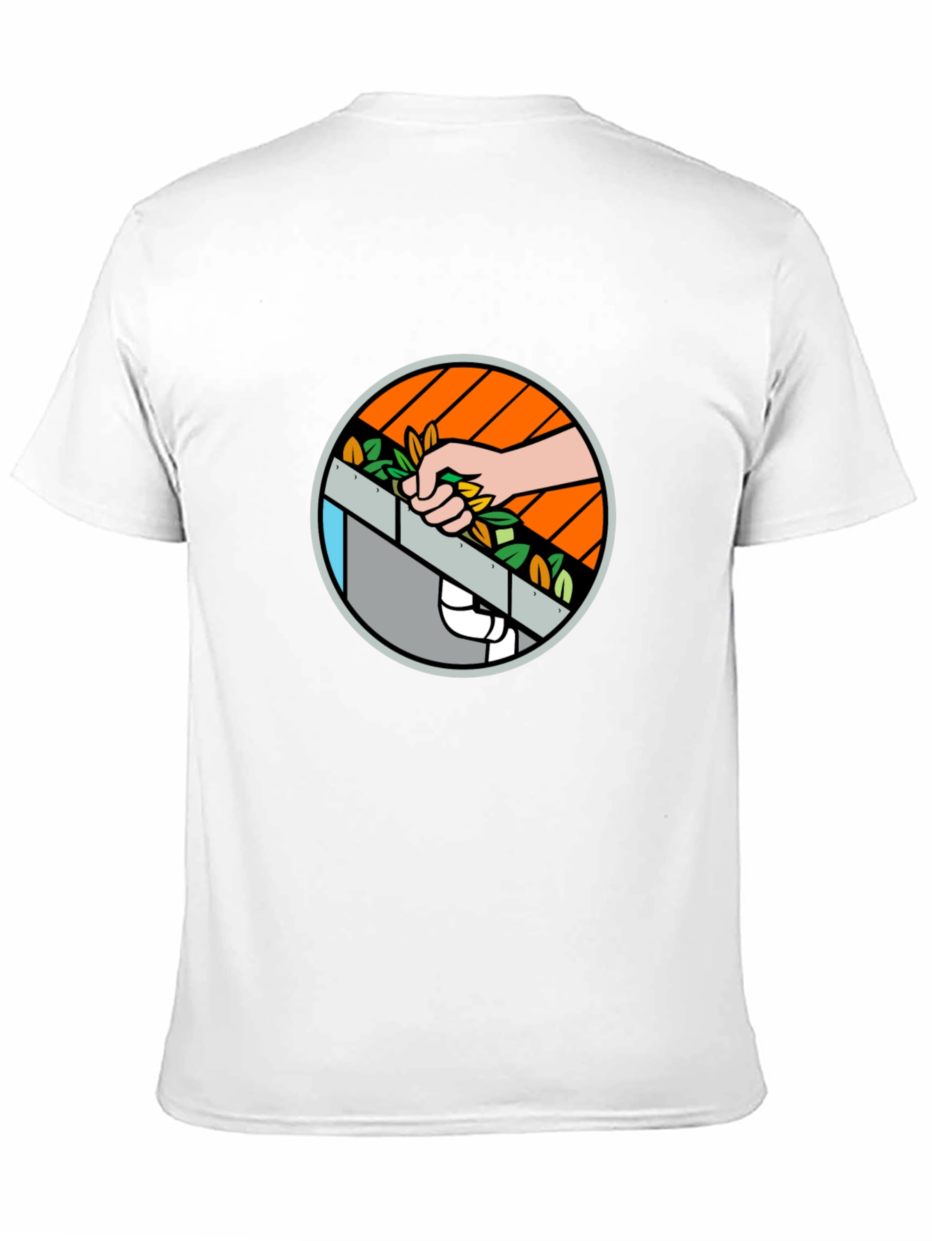 Gutter Cleaning Graphic Black T-Shirt