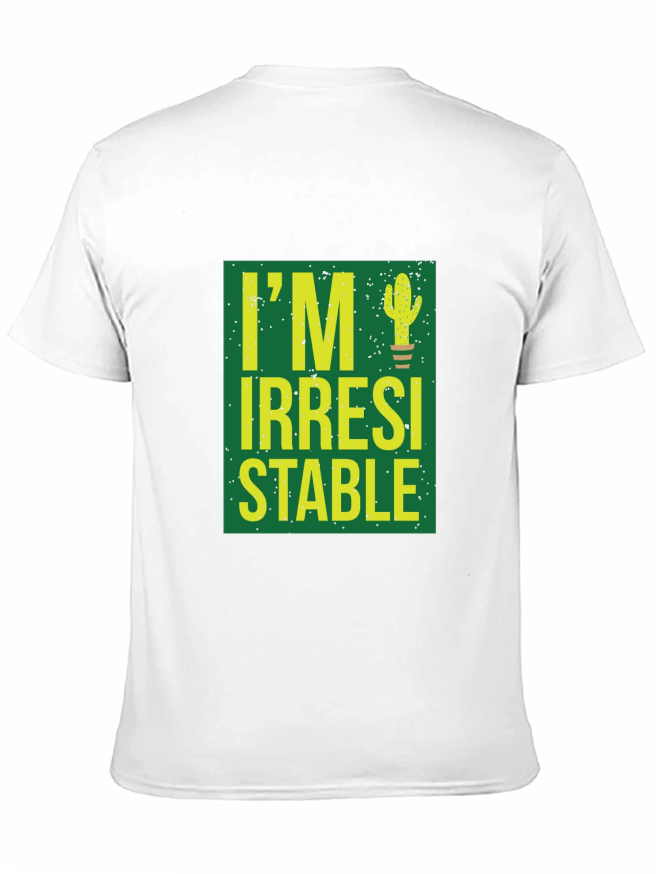 Irresistible Cactus Graphic T-Shirt - Black Cotton Blend