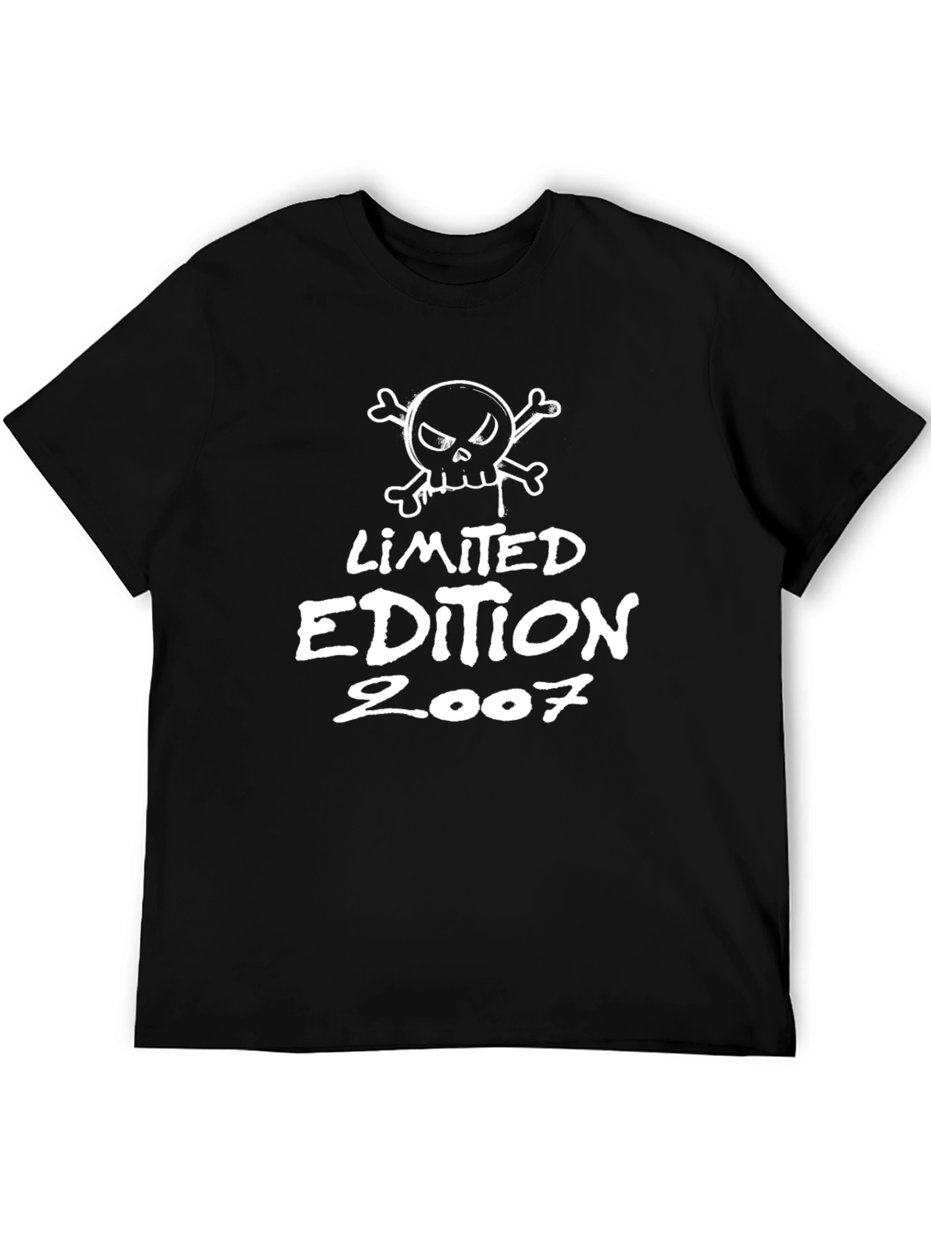 Limited Edition 2007 Skull Graphic Black T-Shirt