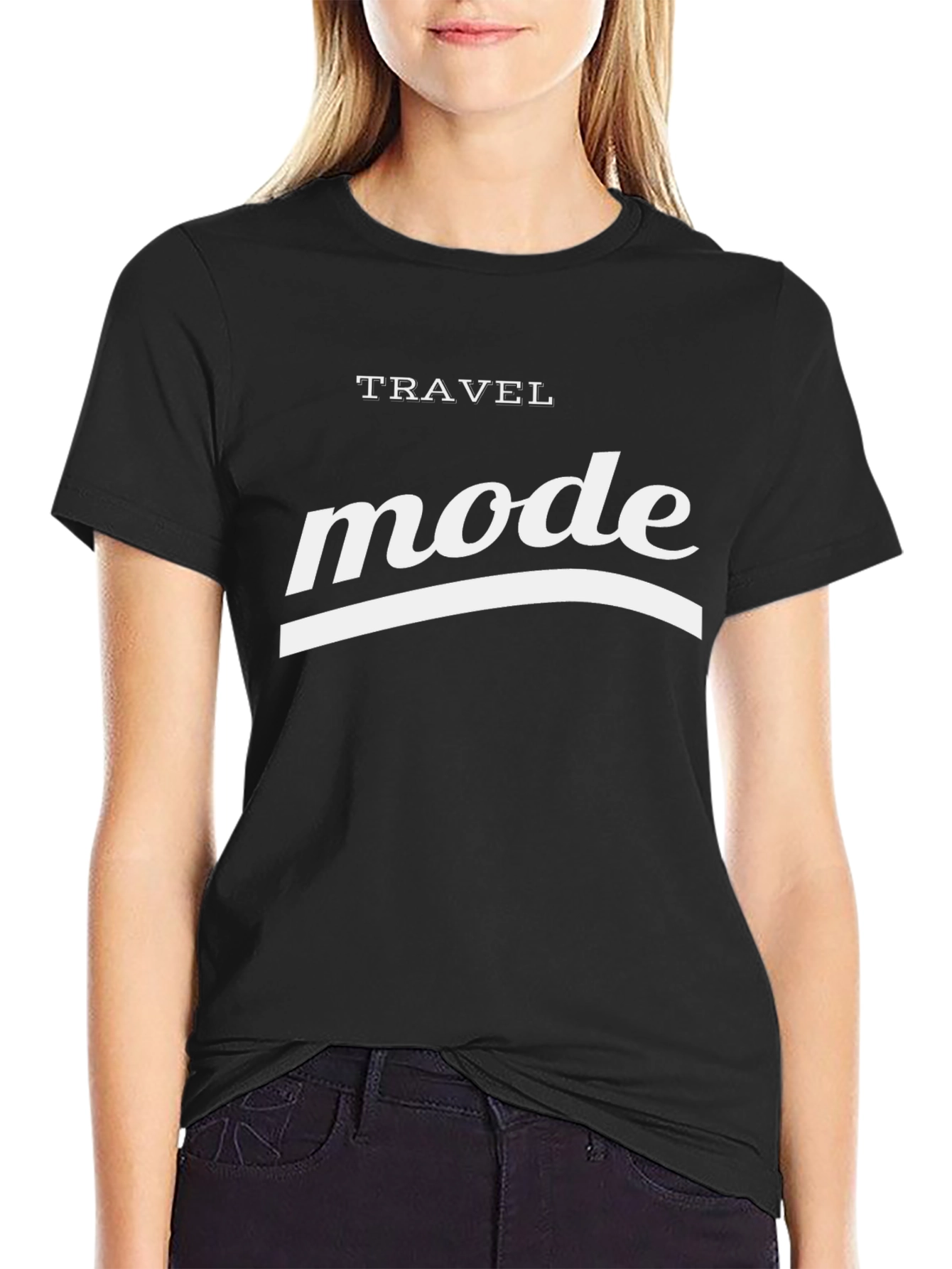 Travel Mode Graphic Tee - Stylish & Comfortable