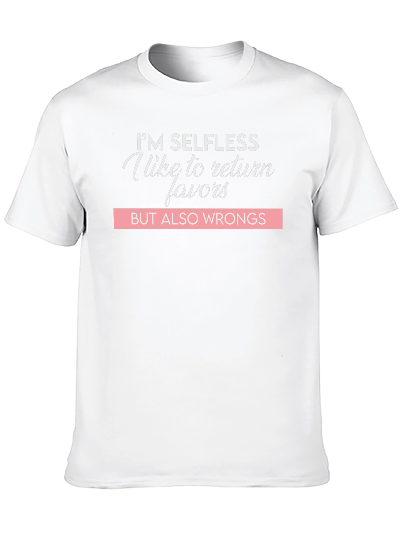 Selfless Humor Graphic Tee - Black