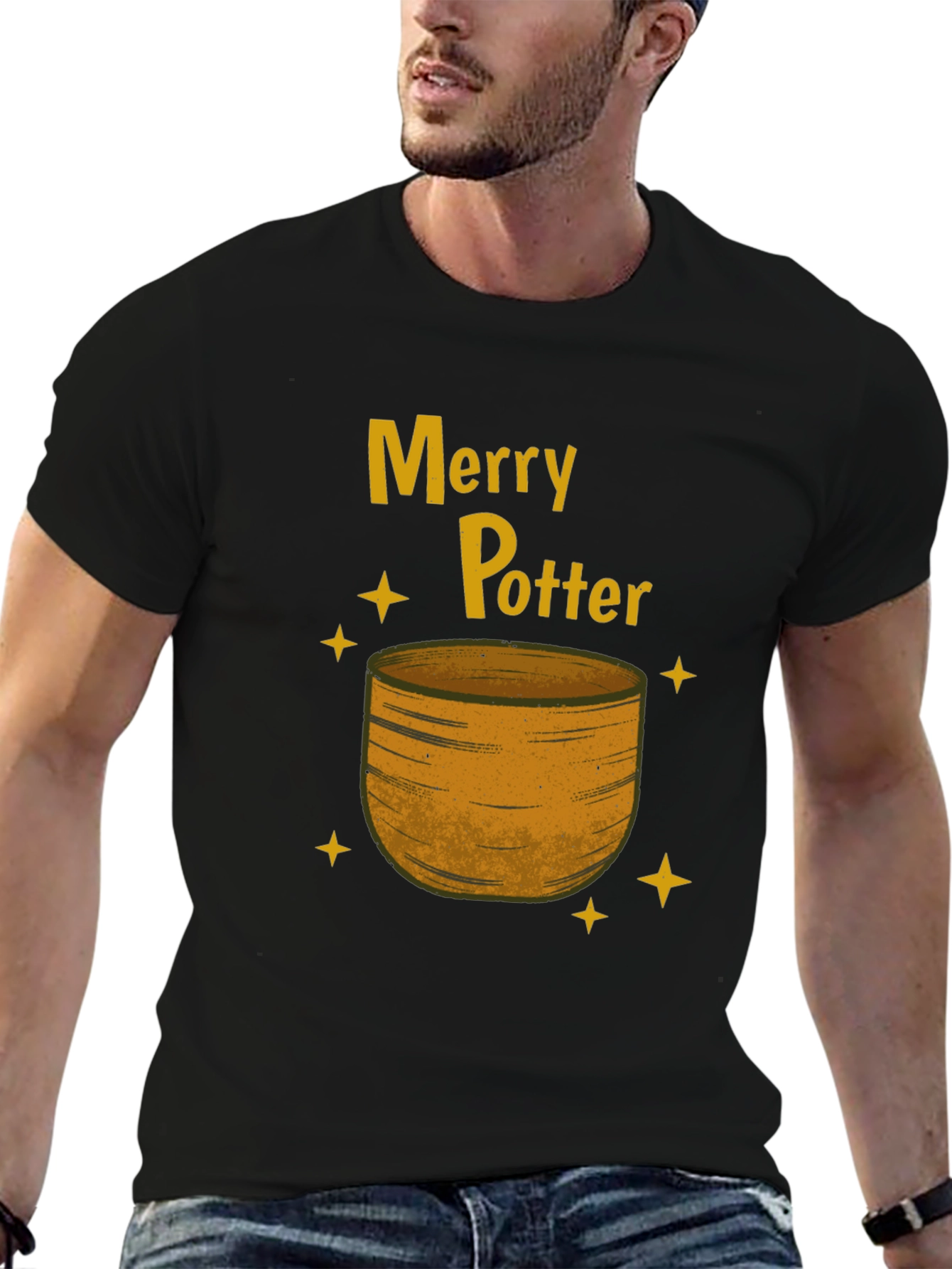 Merry Potter T-Shirt: Festive Holiday Wizardry