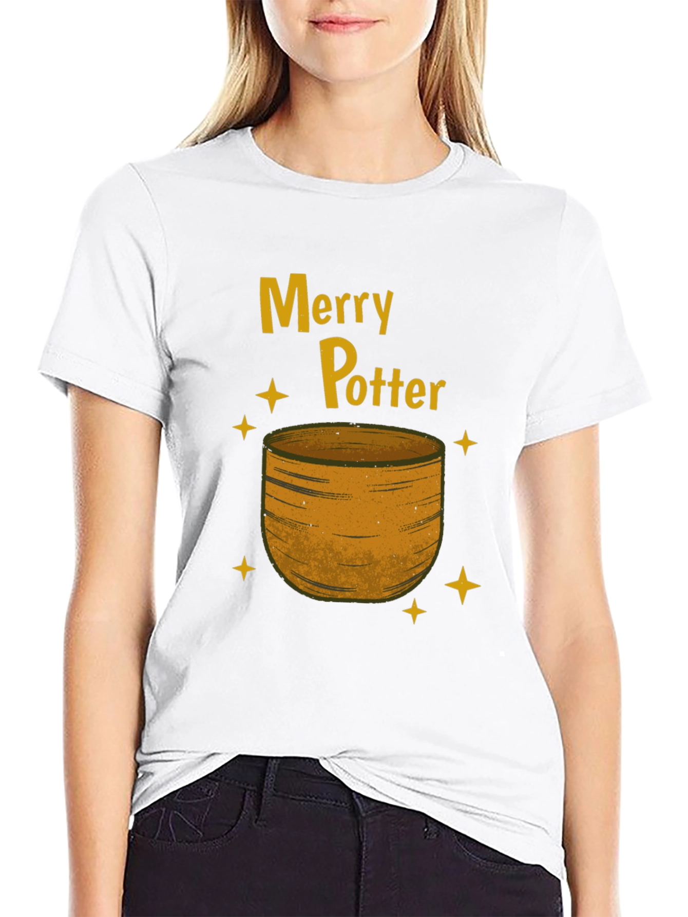 Merry Potter T-Shirt: Festive Holiday Wizardry
