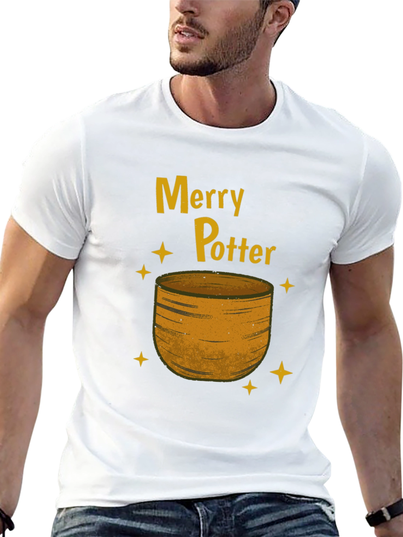 Merry Potter T-Shirt: Festive Holiday Wizardry
