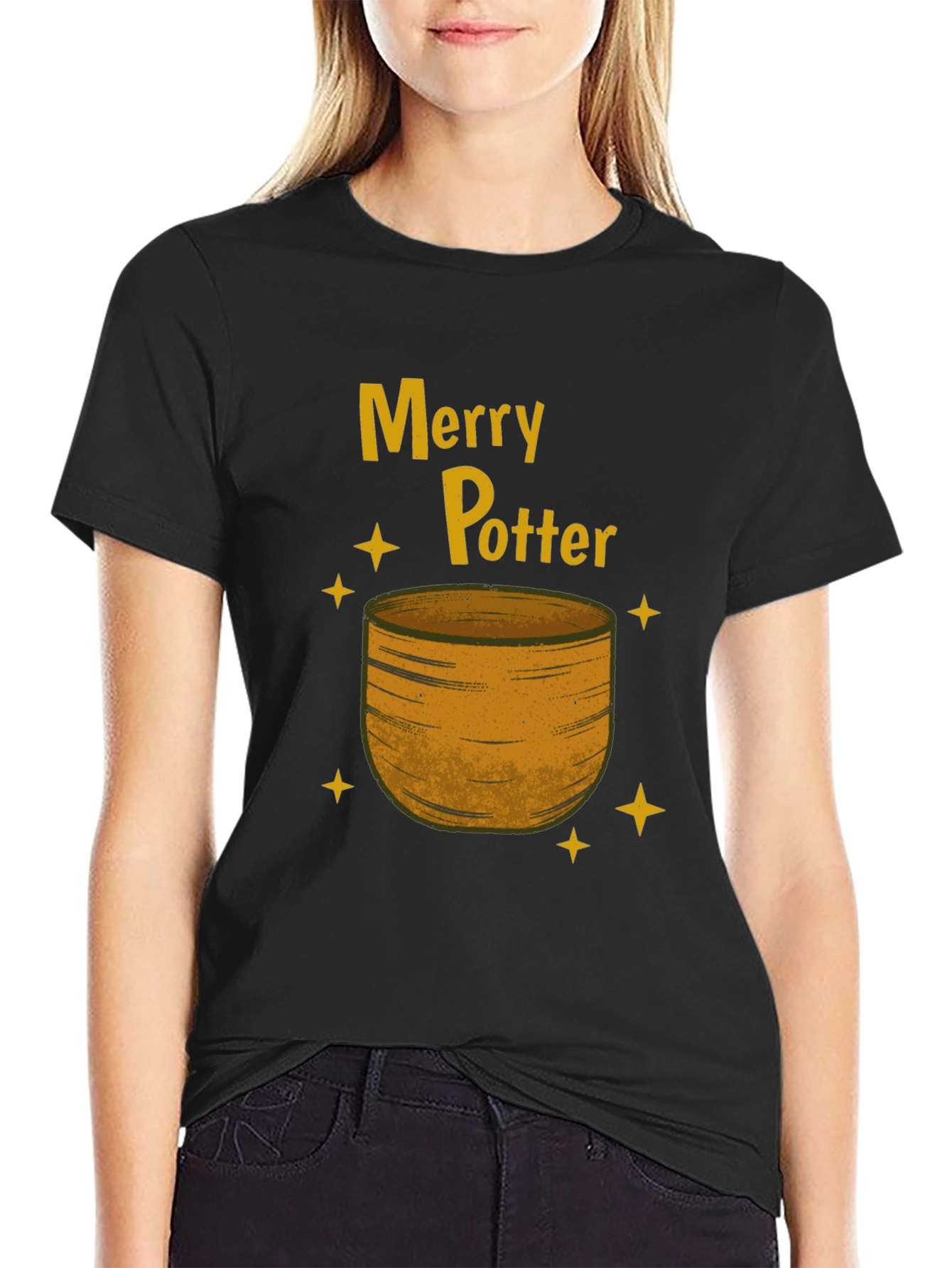 Merry Potter T-Shirt: Festive Holiday Wizardry