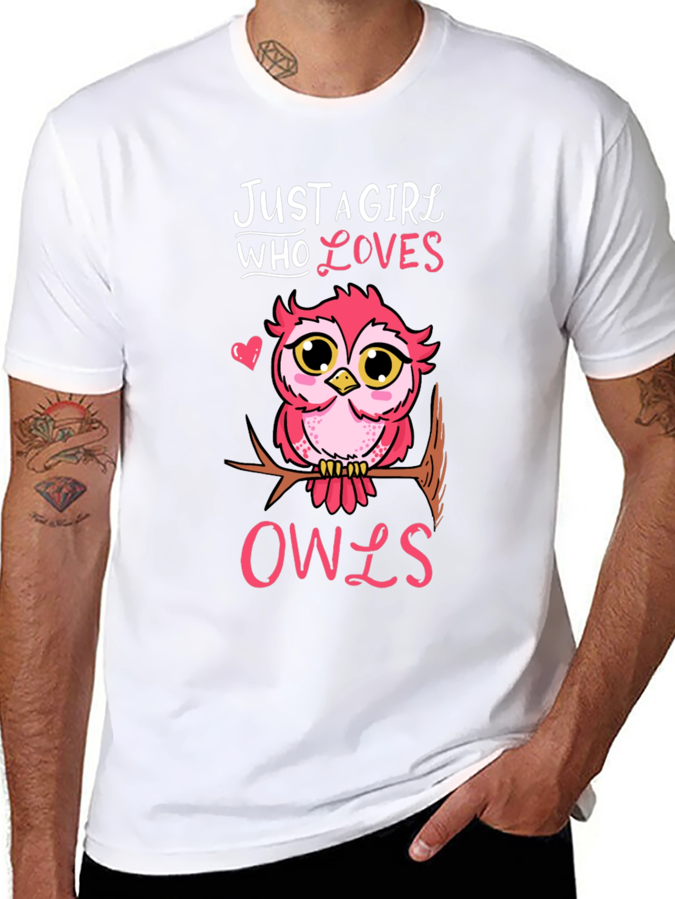 Just A Girl Who Loves Owls T-Shirt