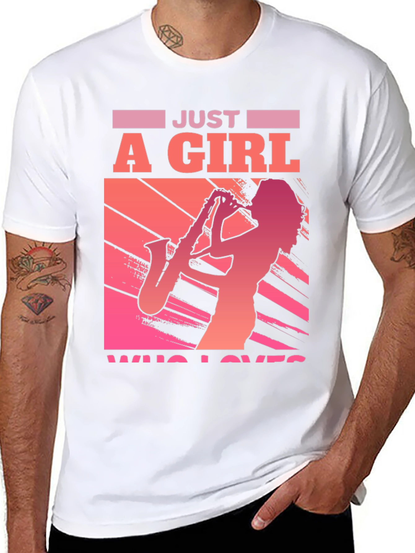 Just a Girl Who Loves Saxophone T-Shirt