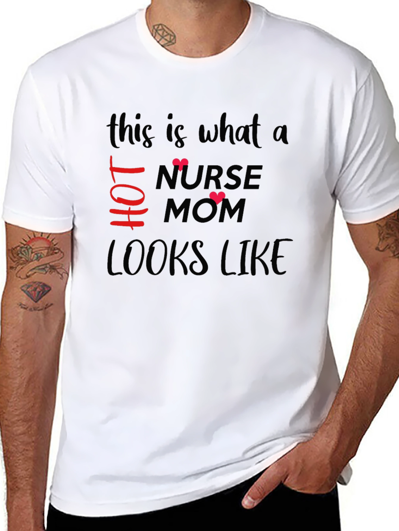 Hot Nurse Mom T-Shirt - Stylish Graphic Tee