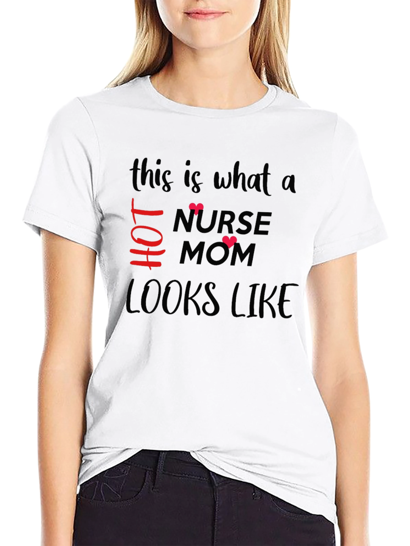 Hot Nurse Mom T-Shirt - Stylish Graphic Tee