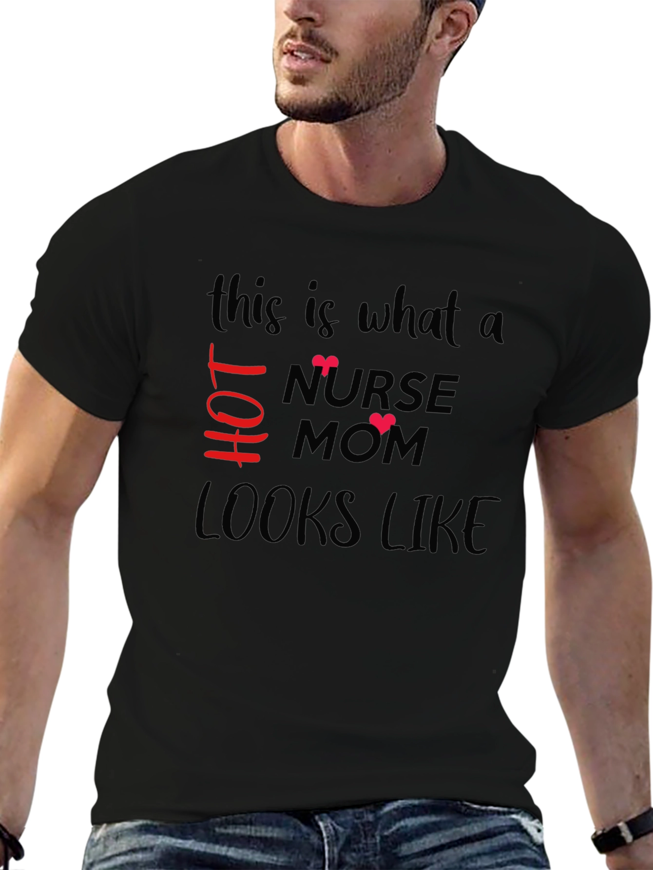 Hot Nurse Mom T-Shirt - Stylish Graphic Tee