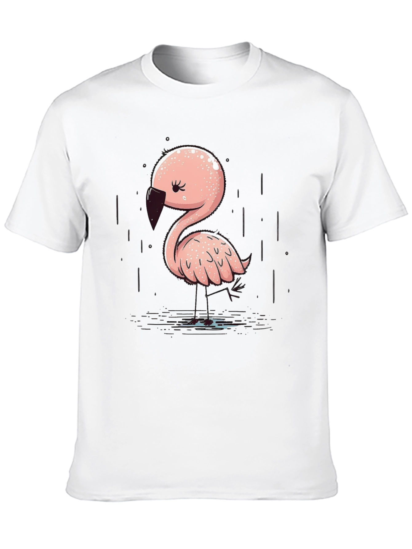 Cute Flamingo Graphic T-Shirt
