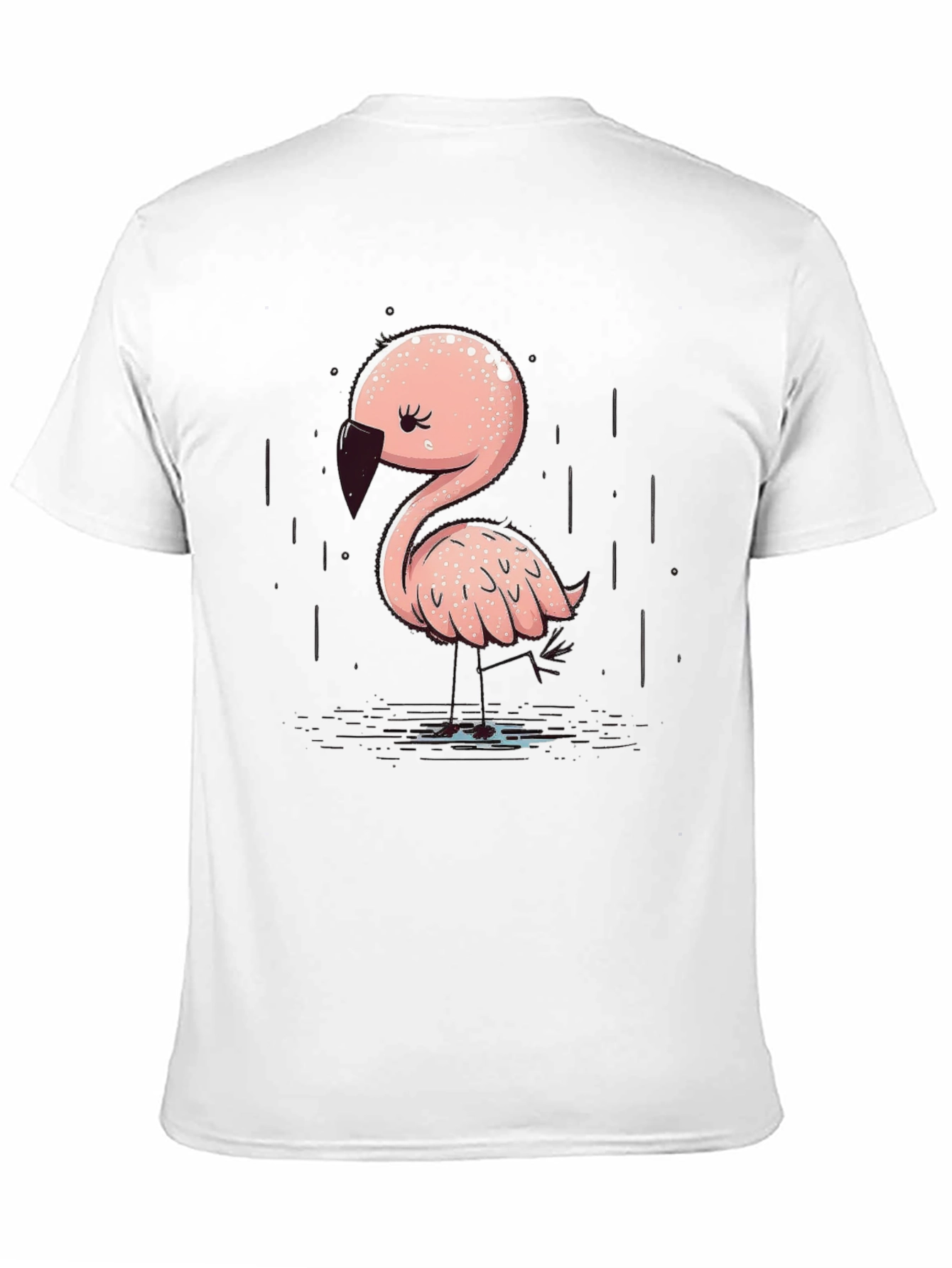 Cute Flamingo Graphic T-Shirt