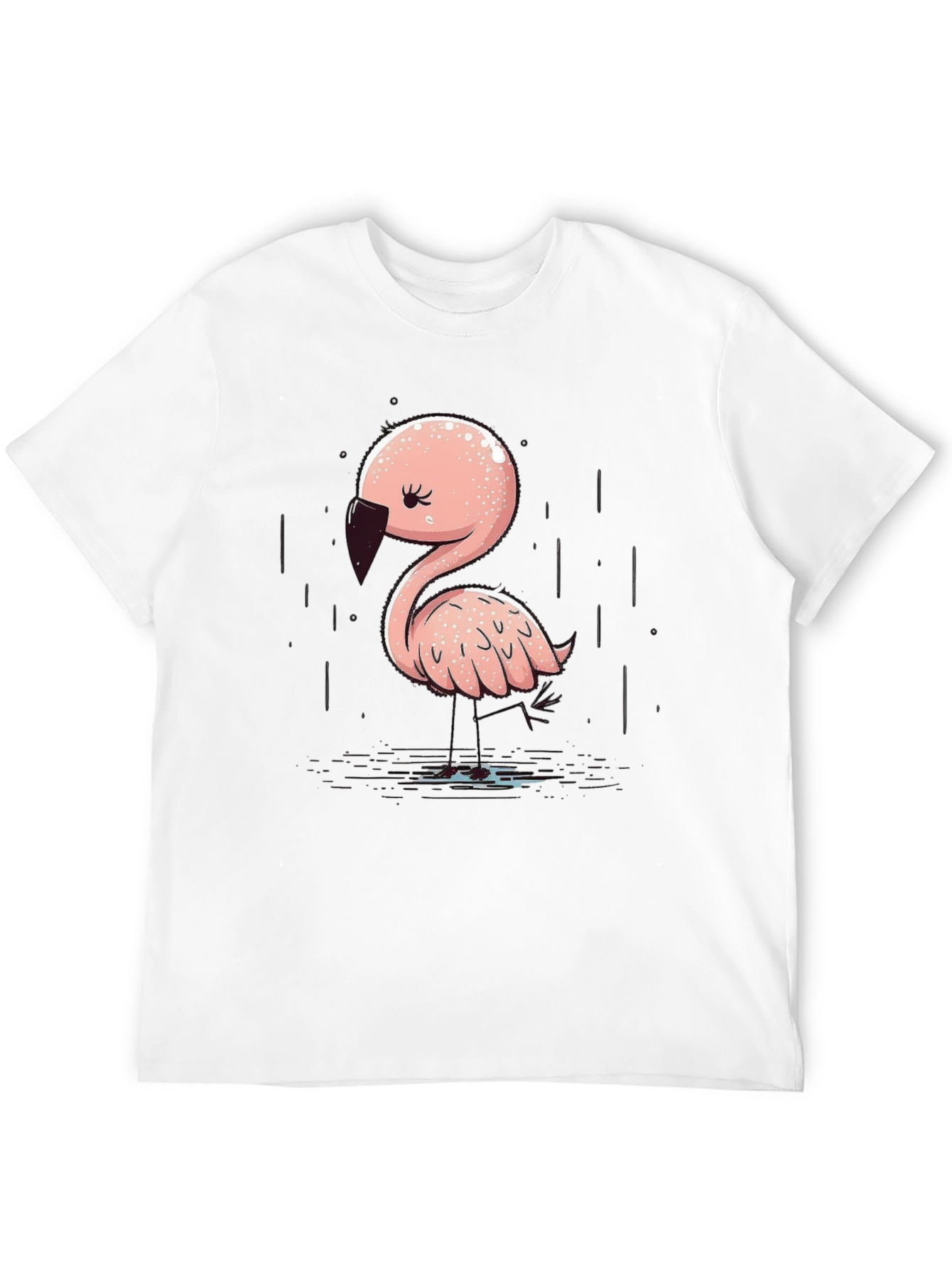Cute Flamingo Graphic T-Shirt