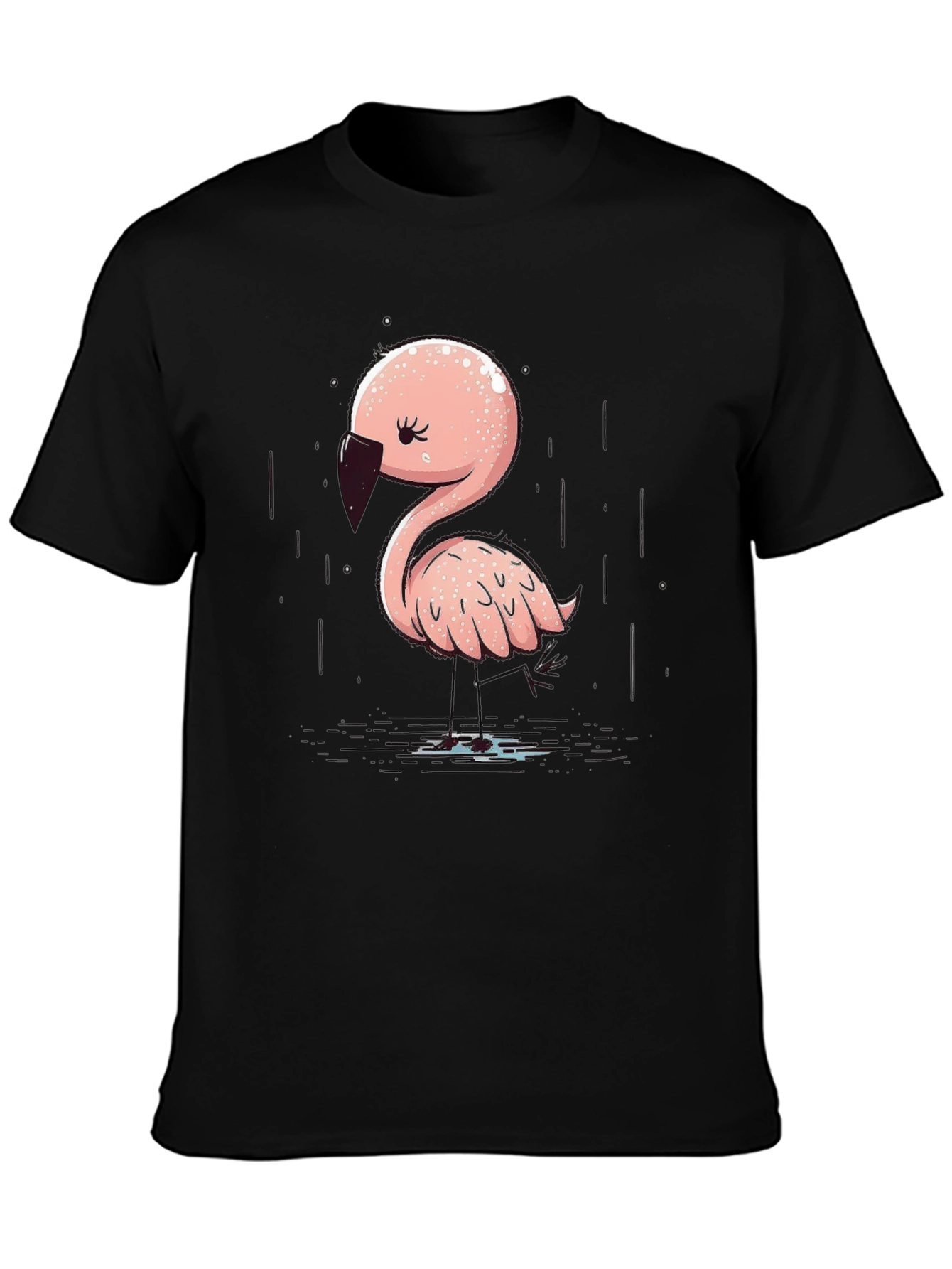 Cute Flamingo Graphic T-Shirt