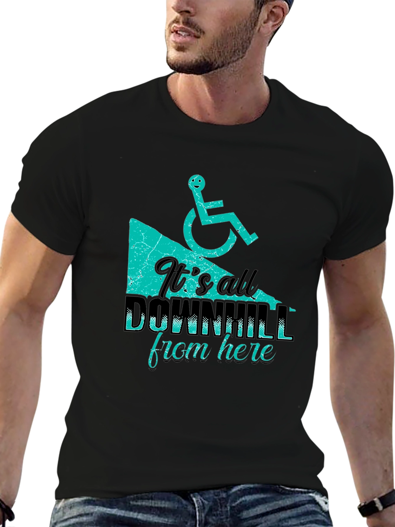 Its All Downhill From Here T-Shirt