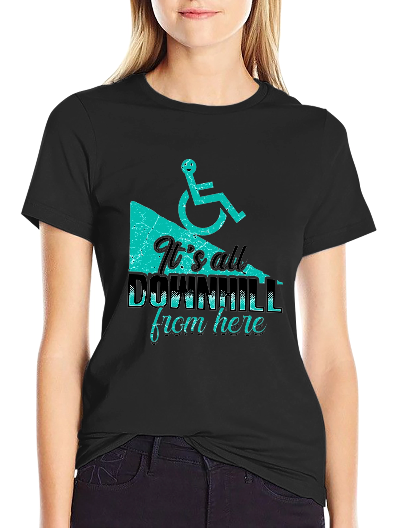 Its All Downhill From Here T-Shirt