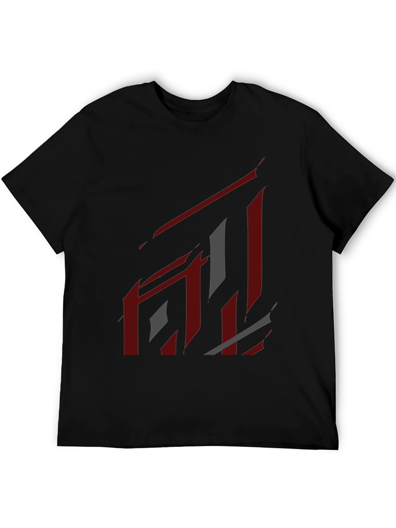 Abstract Graphic Black T-Shirt - Modern Streetwear