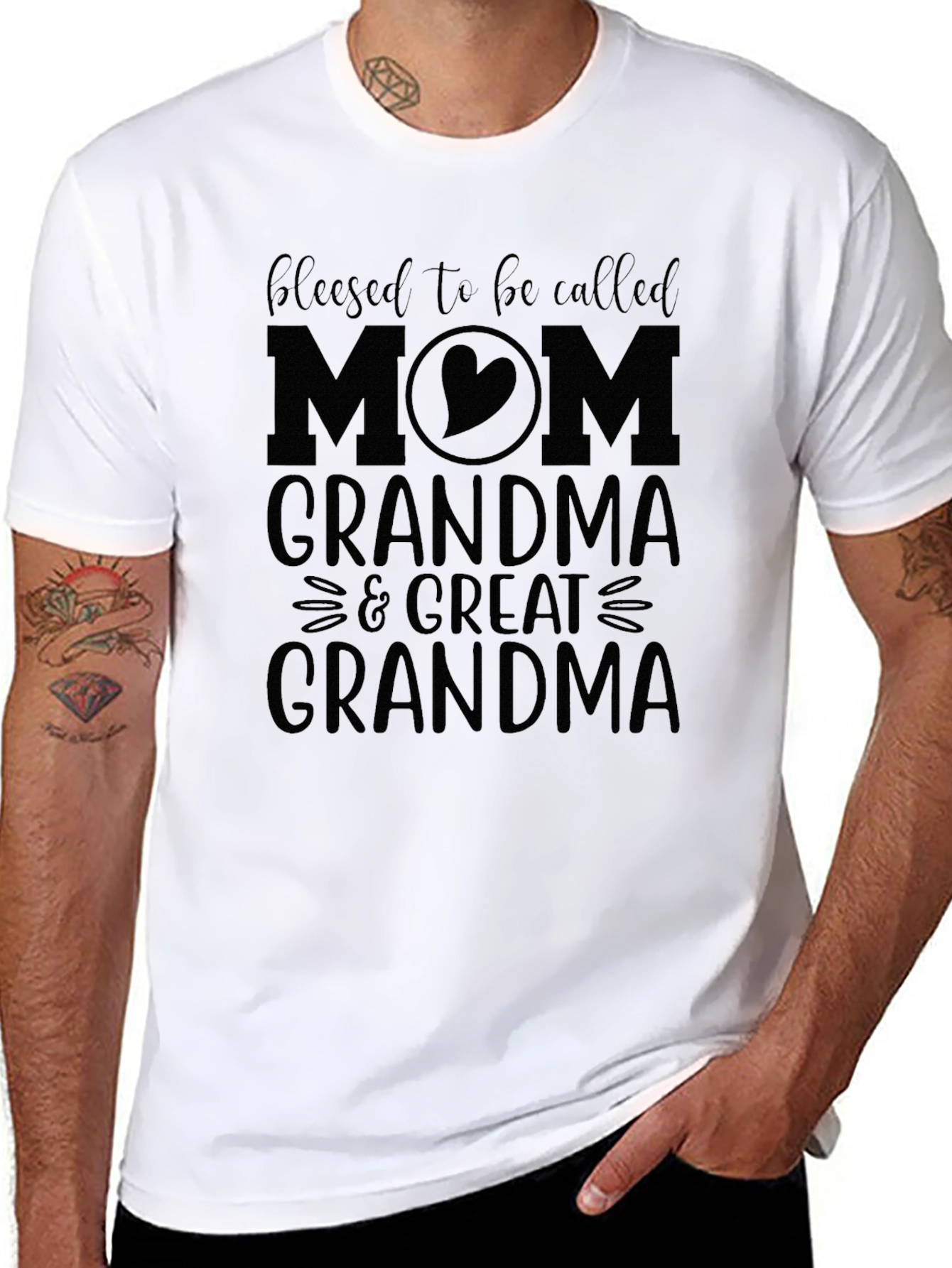 Blessed Mom Grandma & Great Grandma Graphic Tee