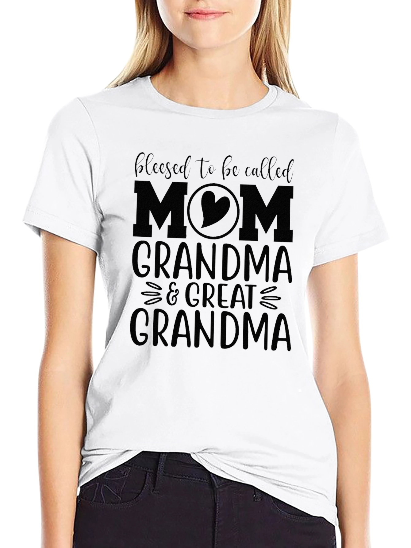 Blessed Mom Grandma & Great Grandma Graphic Tee