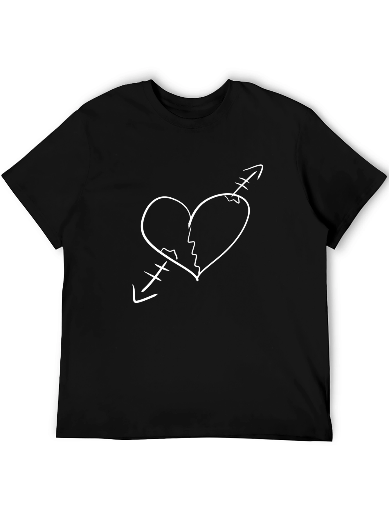Broken Heart Arrow Tee - Unique Design