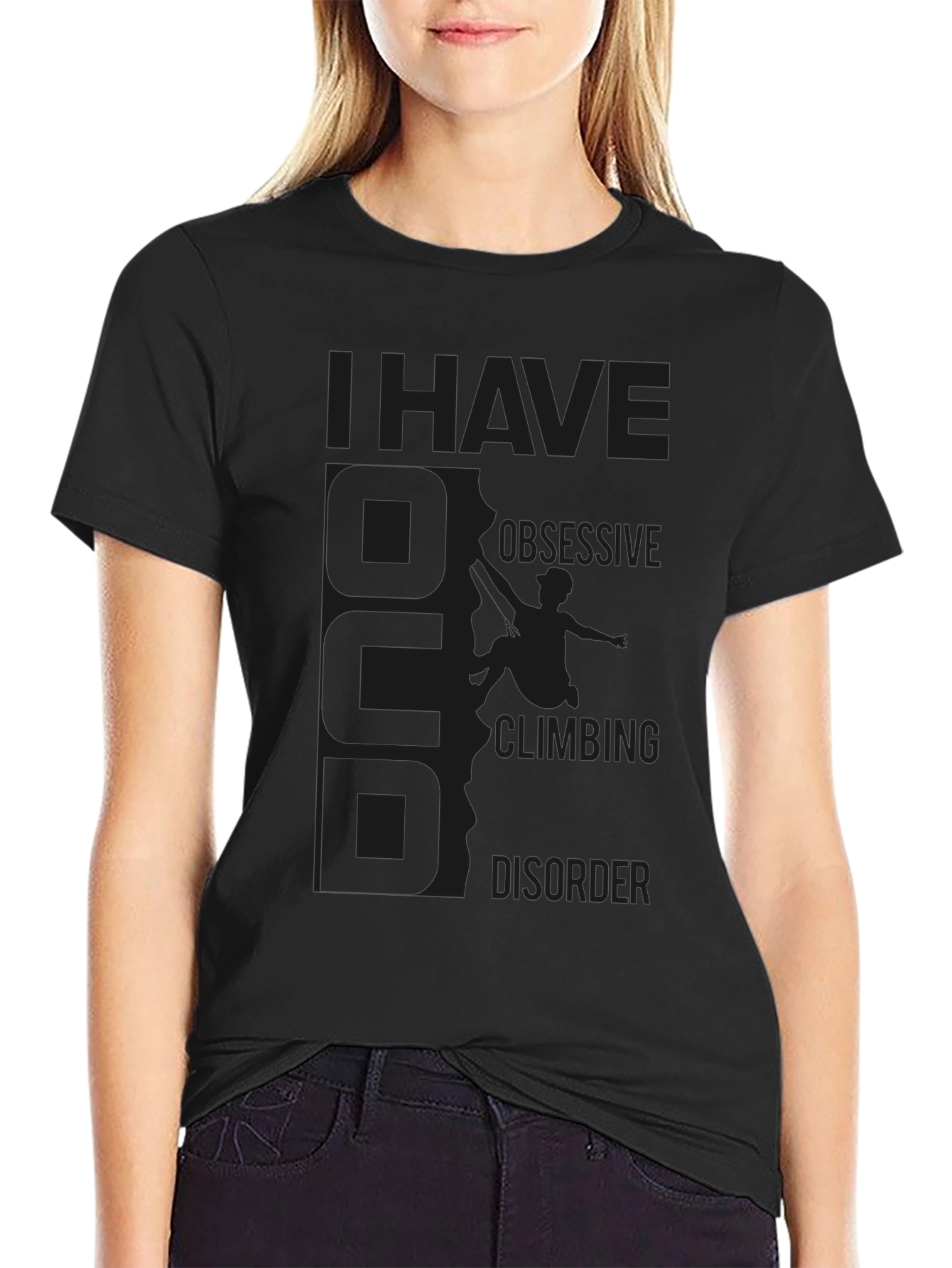 Obsessive Climbing Disorder Black T-Shirt