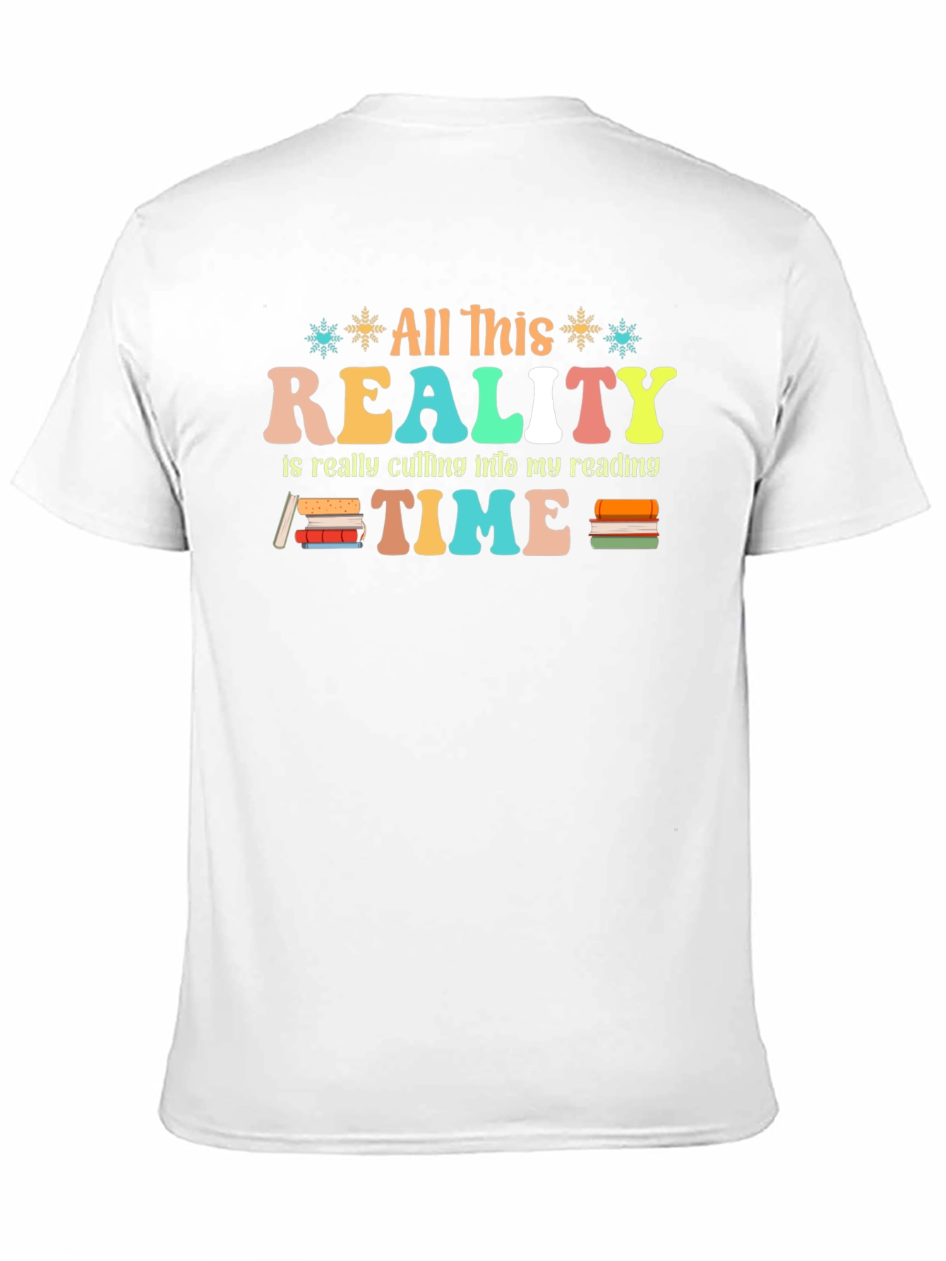 Retro Reality Reading Time Graphic T-Shirt