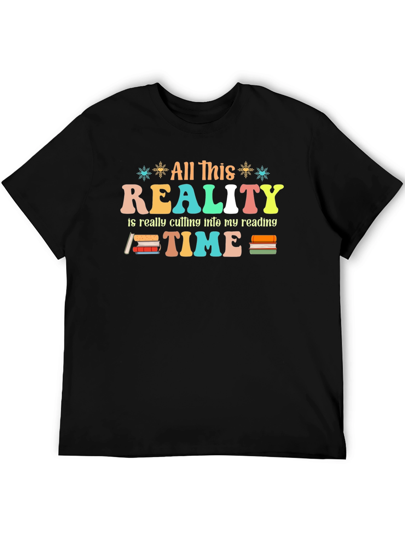 Retro Reality Reading Time Graphic T-Shirt