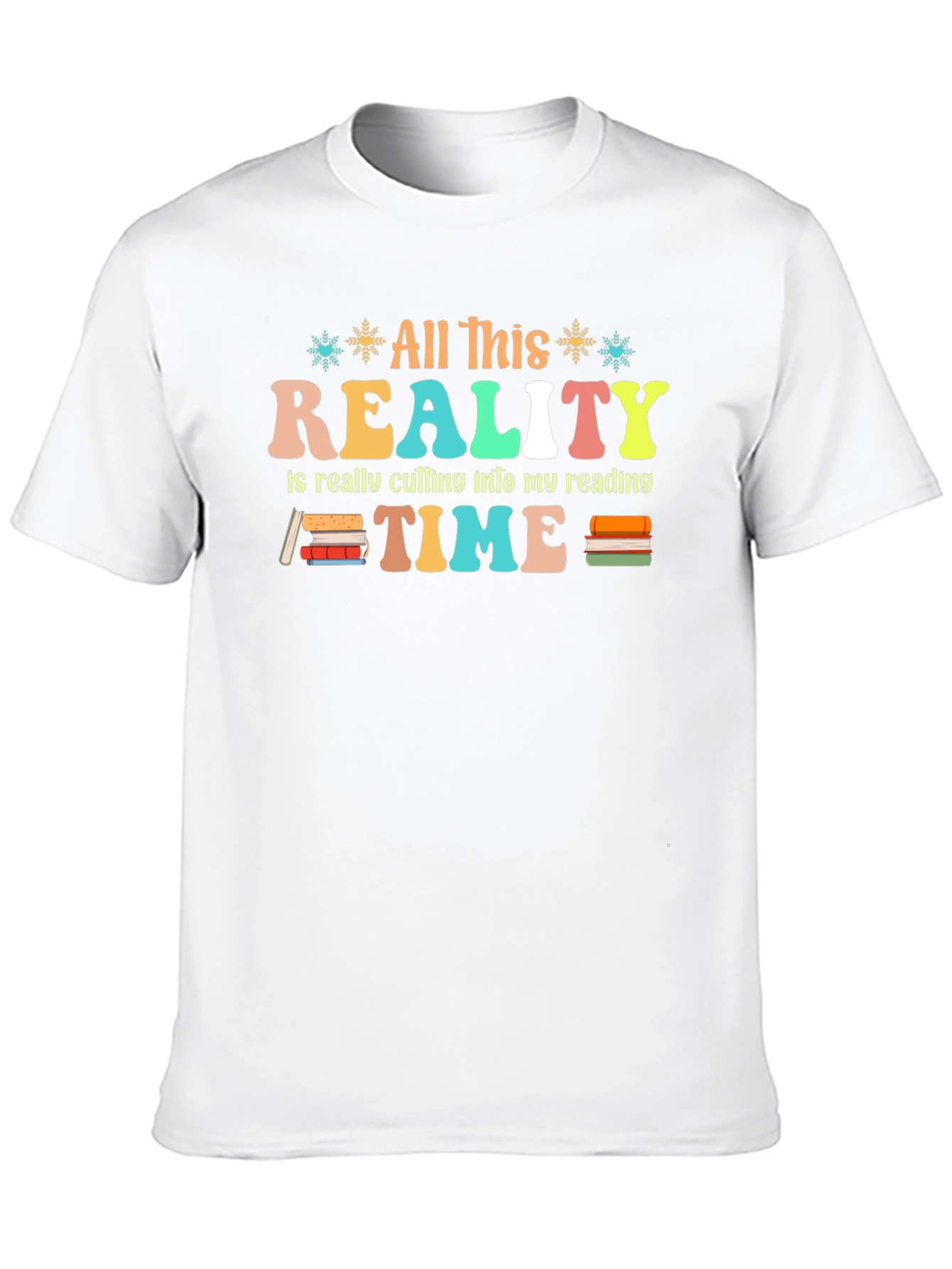 Retro Reality Reading Time Graphic T-Shirt