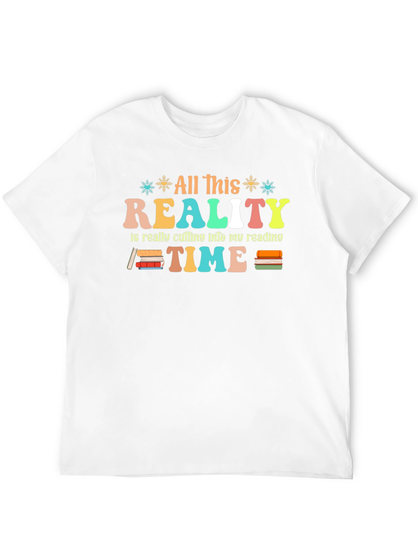 Retro Reality Reading Time Graphic T-Shirt