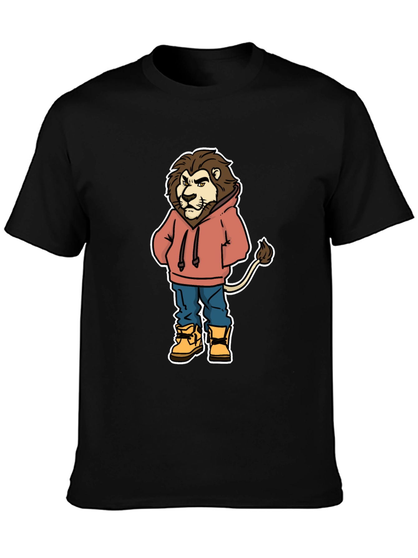 Lion Cartoon Graphic T-Shirt