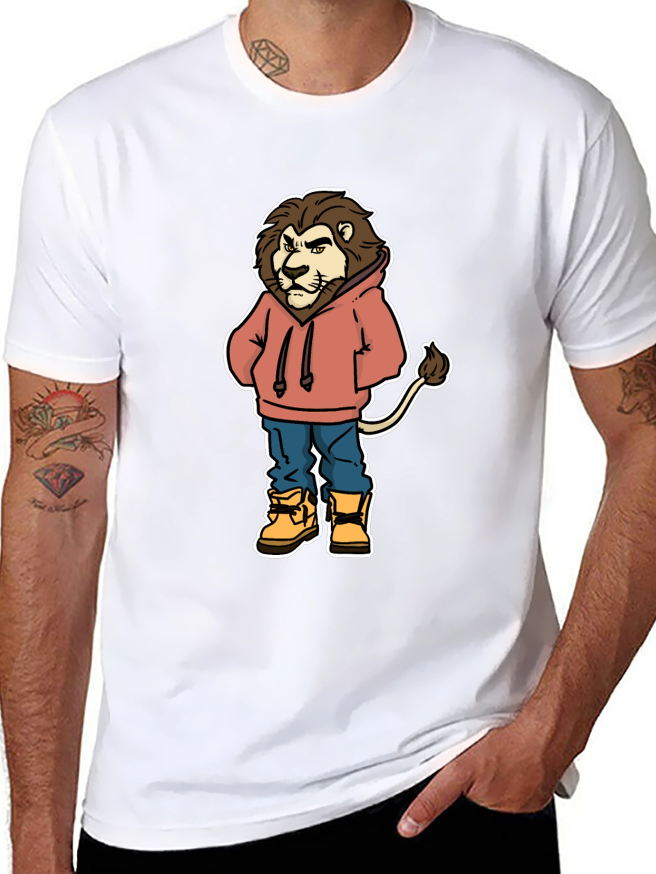 Lion Cartoon Graphic T-Shirt
