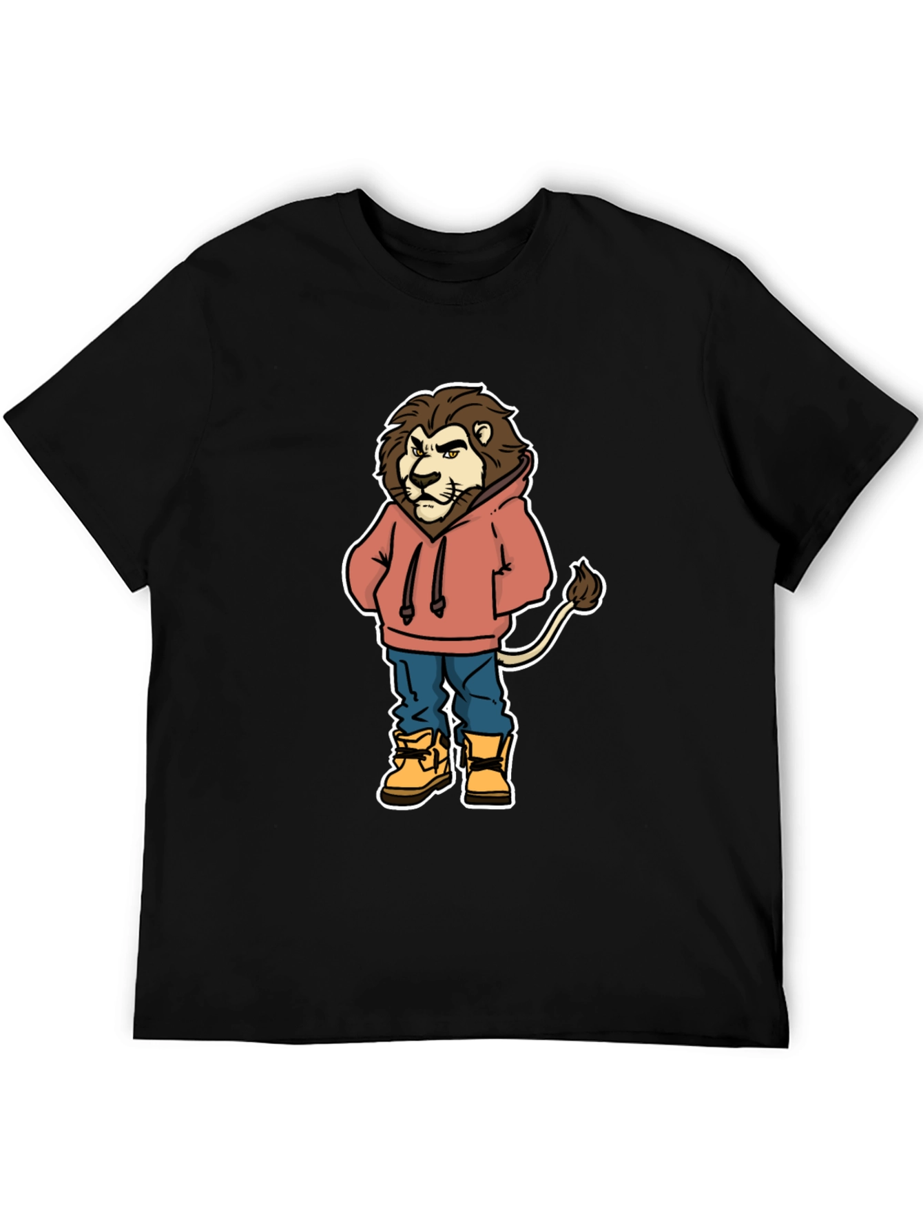 Lion Cartoon Graphic T-Shirt