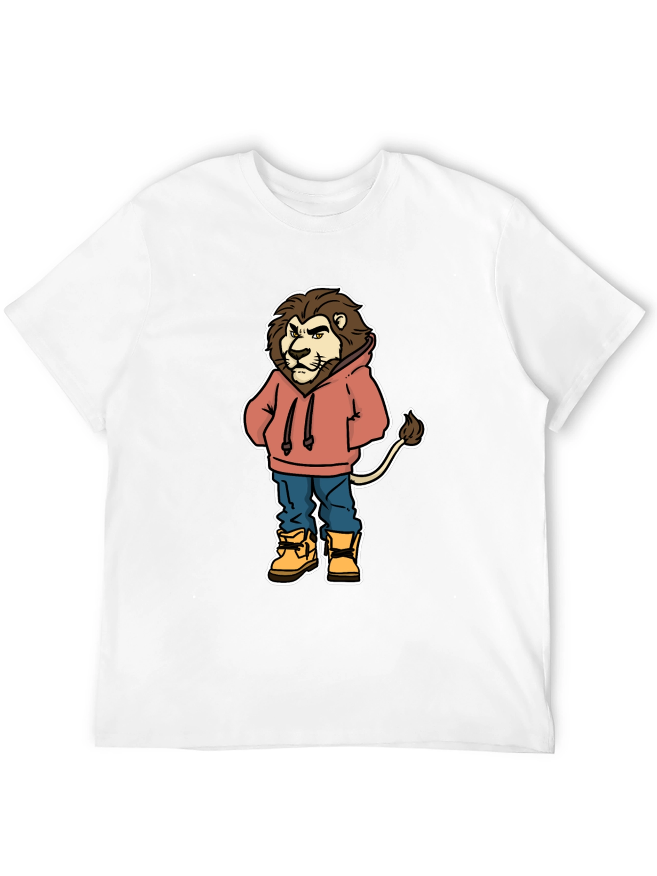 Lion Cartoon Graphic T-Shirt