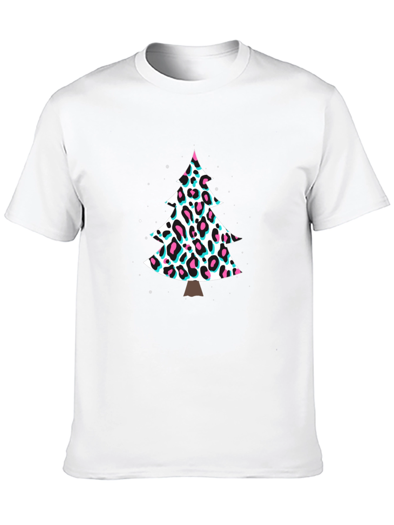 Leopard Print Christmas Tree T-Shirt
