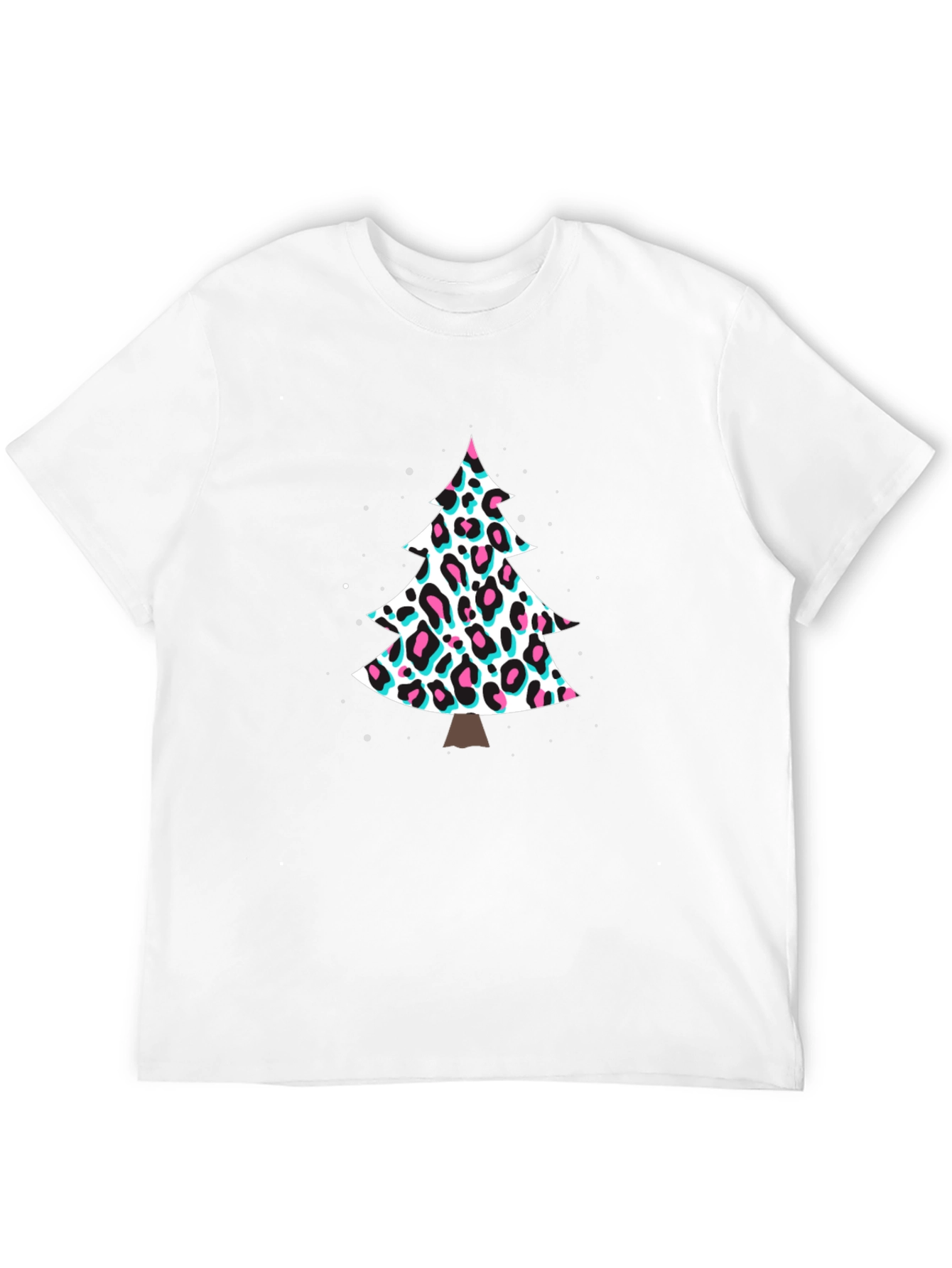 Leopard Print Christmas Tree T-Shirt
