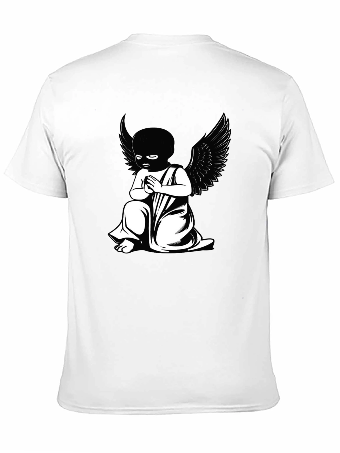 Black T-Shirt - Angel Graphic Tee
