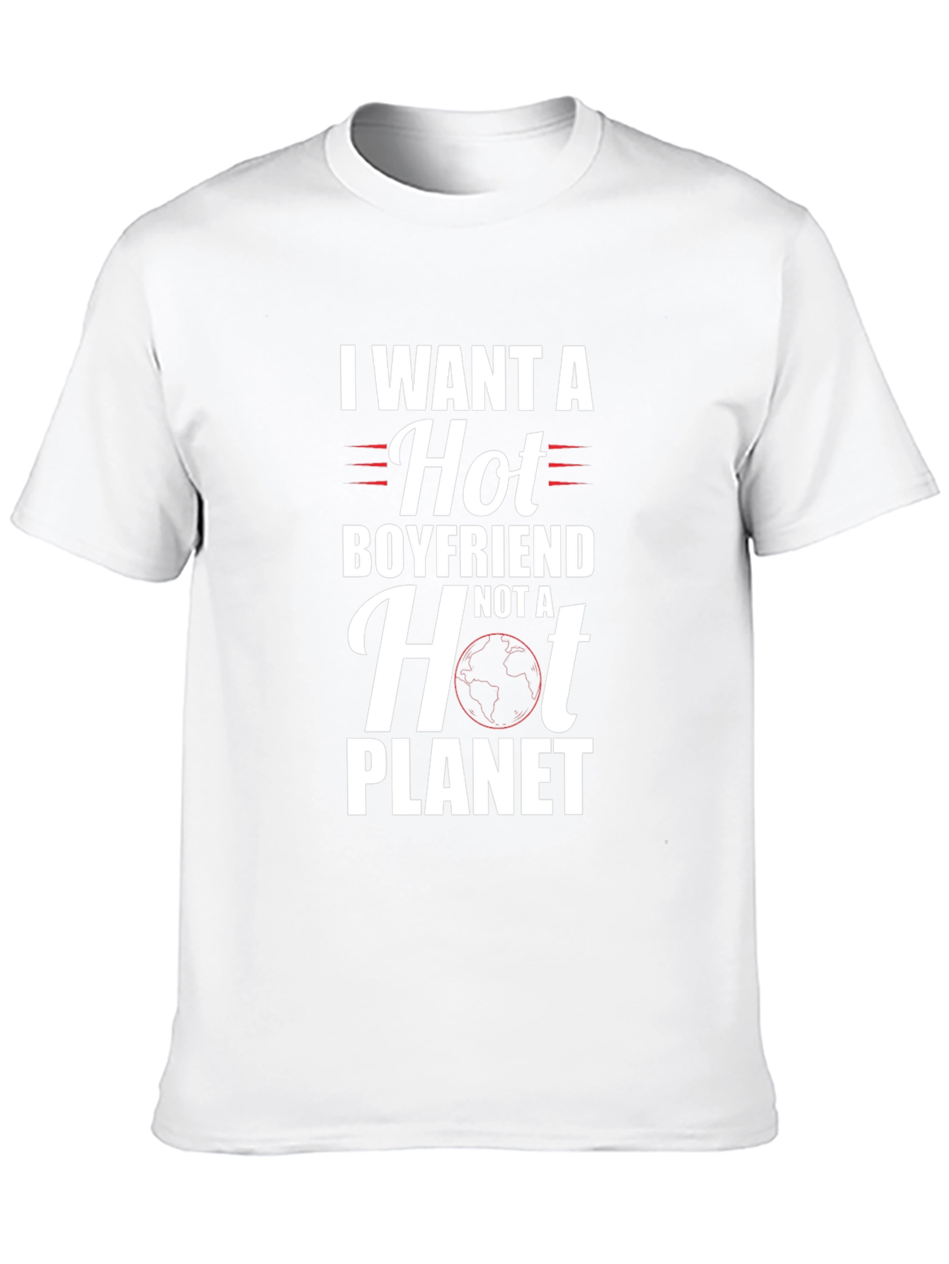 Funny Hot Boyfriend Not Planet Graphic T-Shirt
