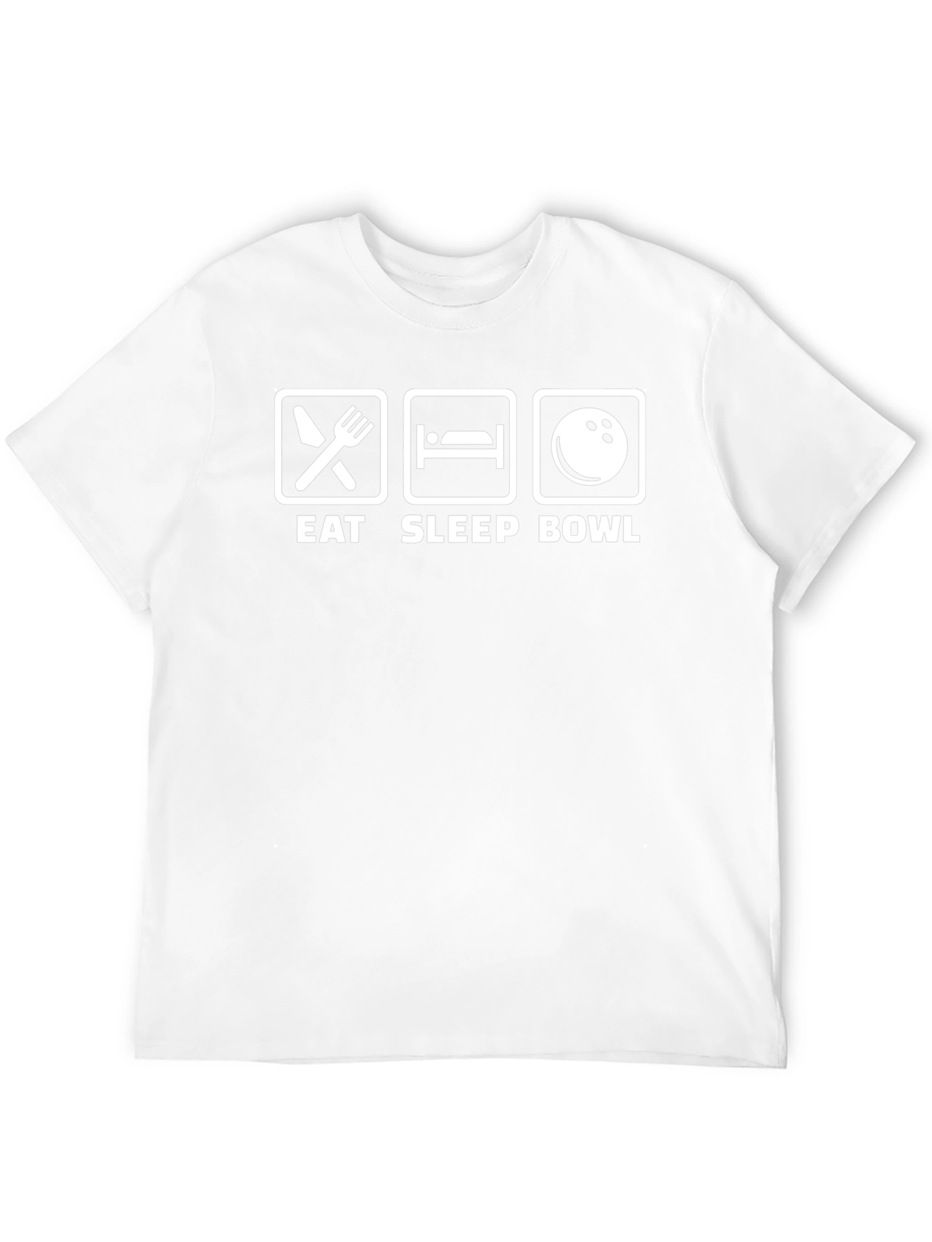 Eat Sleep Bowl T-Shirt Funny Bowling Tee