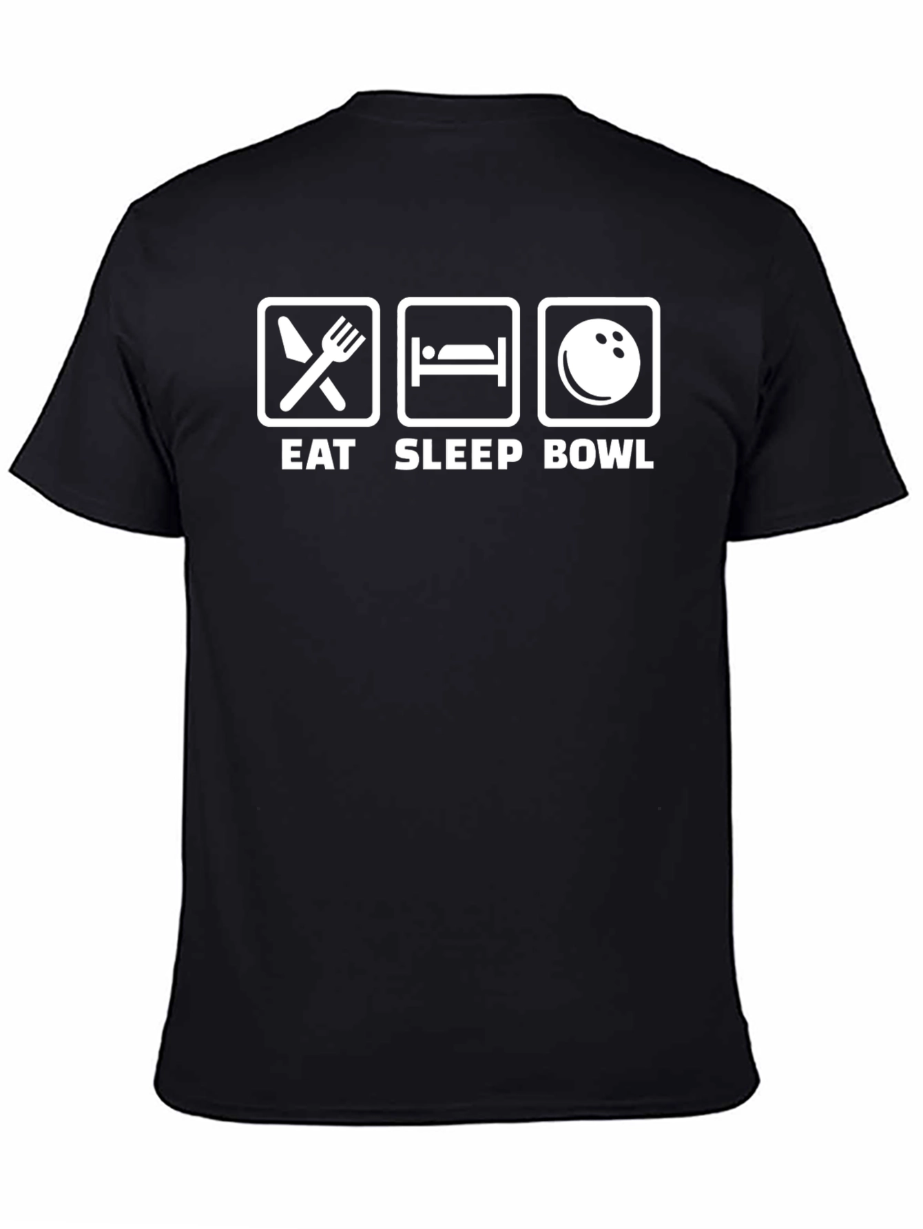 Eat Sleep Bowl T-Shirt Funny Bowling Tee