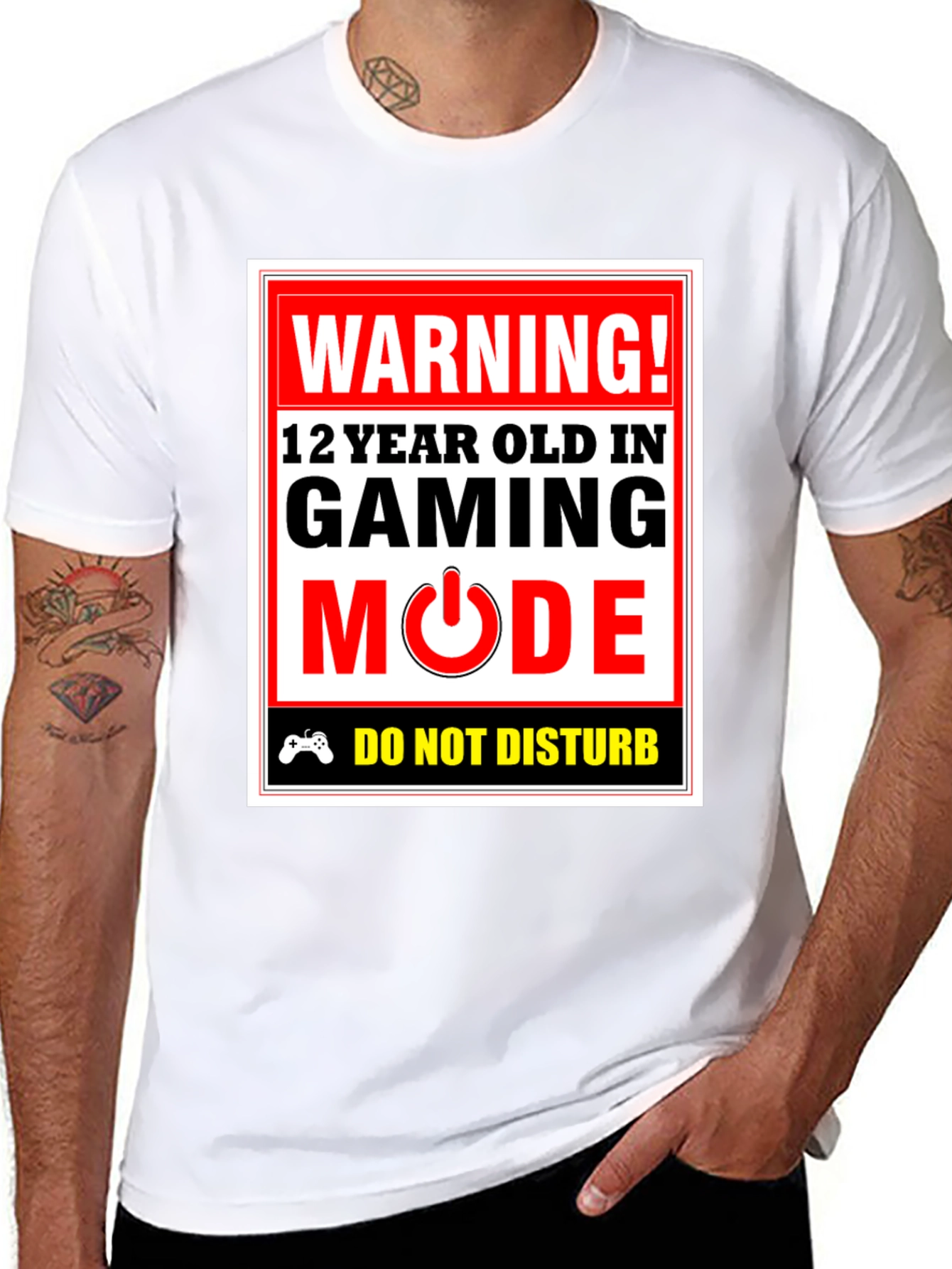 Warning! Gaming Mode T-Shirt - 12 Year Old Gamer
