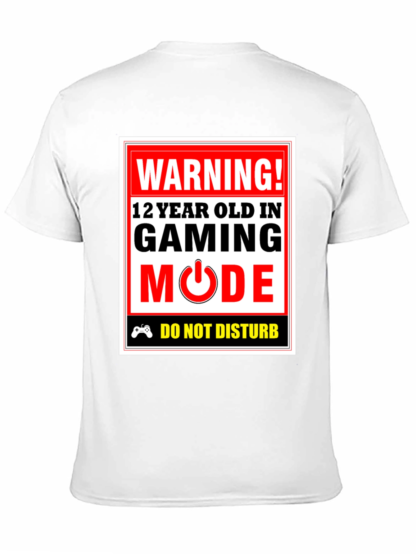 Warning! Gaming Mode T-Shirt - 12 Year Old Gamer