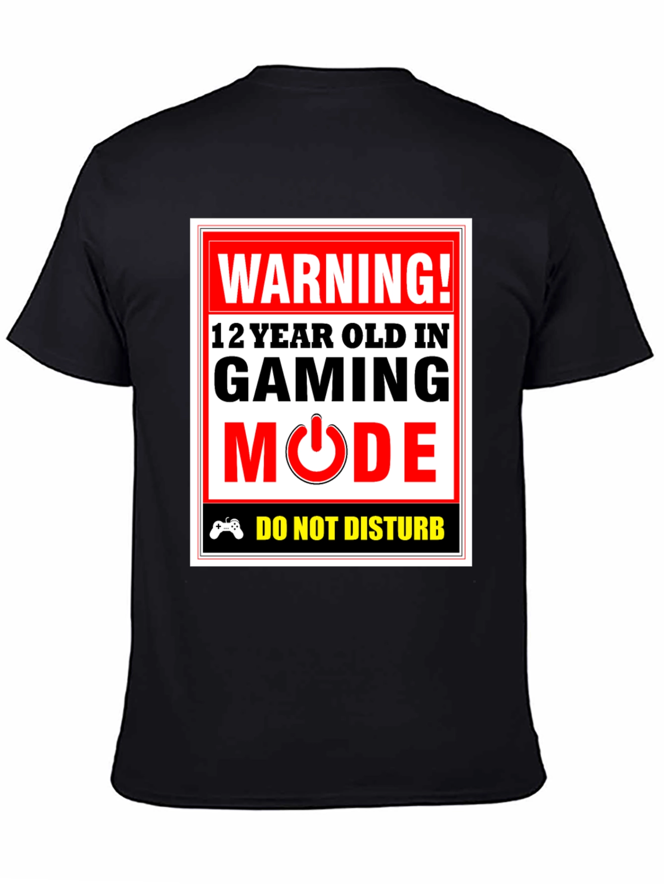 Warning! Gaming Mode T-Shirt - 12 Year Old Gamer