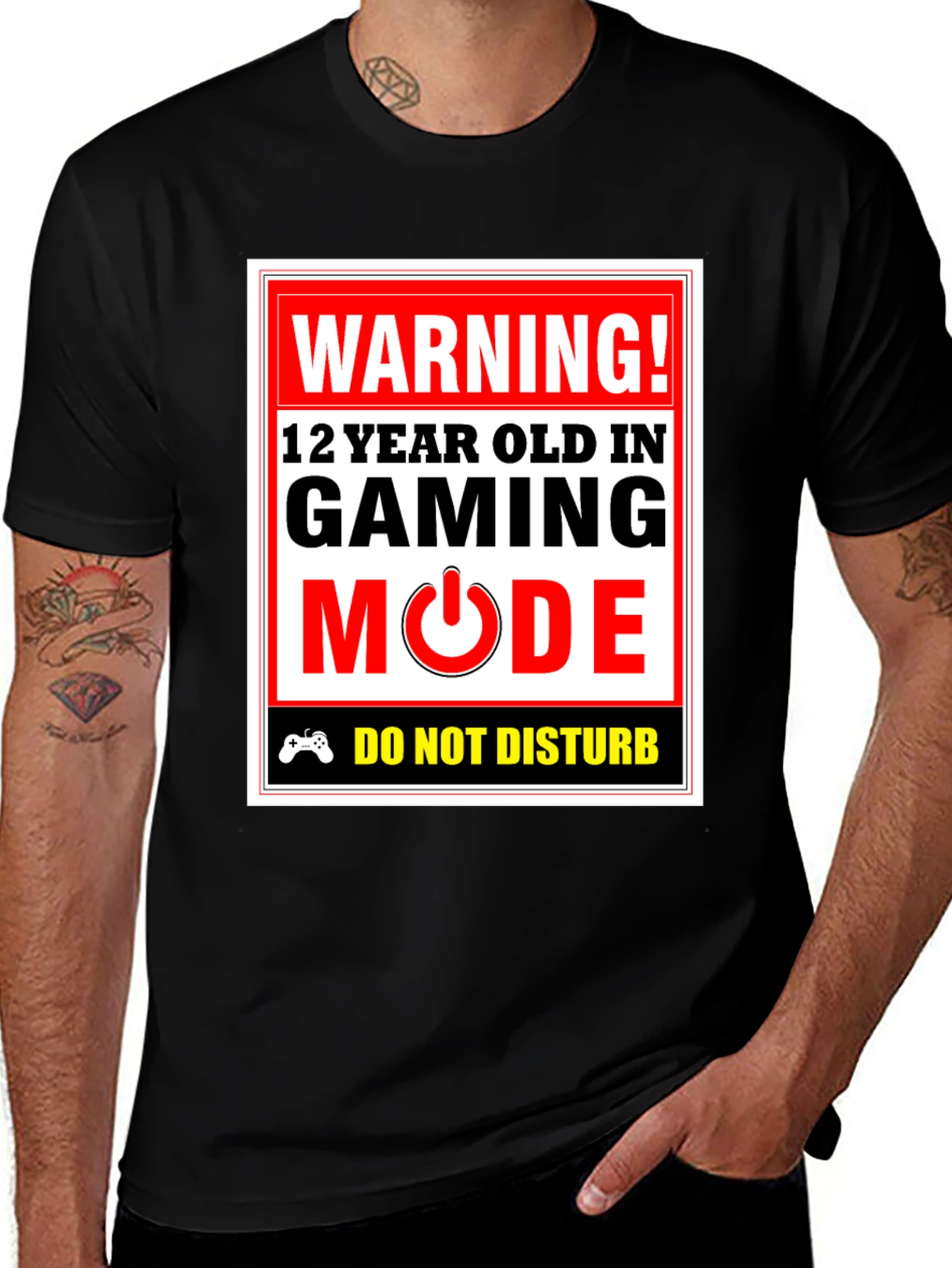 Warning! Gaming Mode T-Shirt - 12 Year Old Gamer