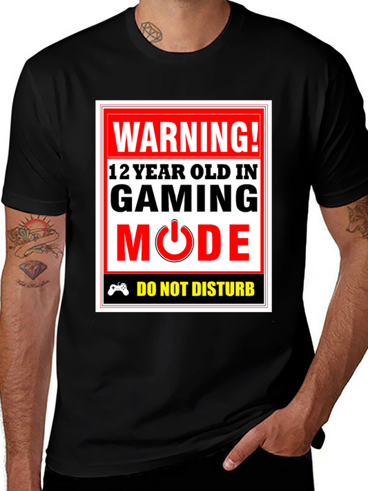 Warning! Gaming Mode T-Shirt - 12 Year Old Gamer
