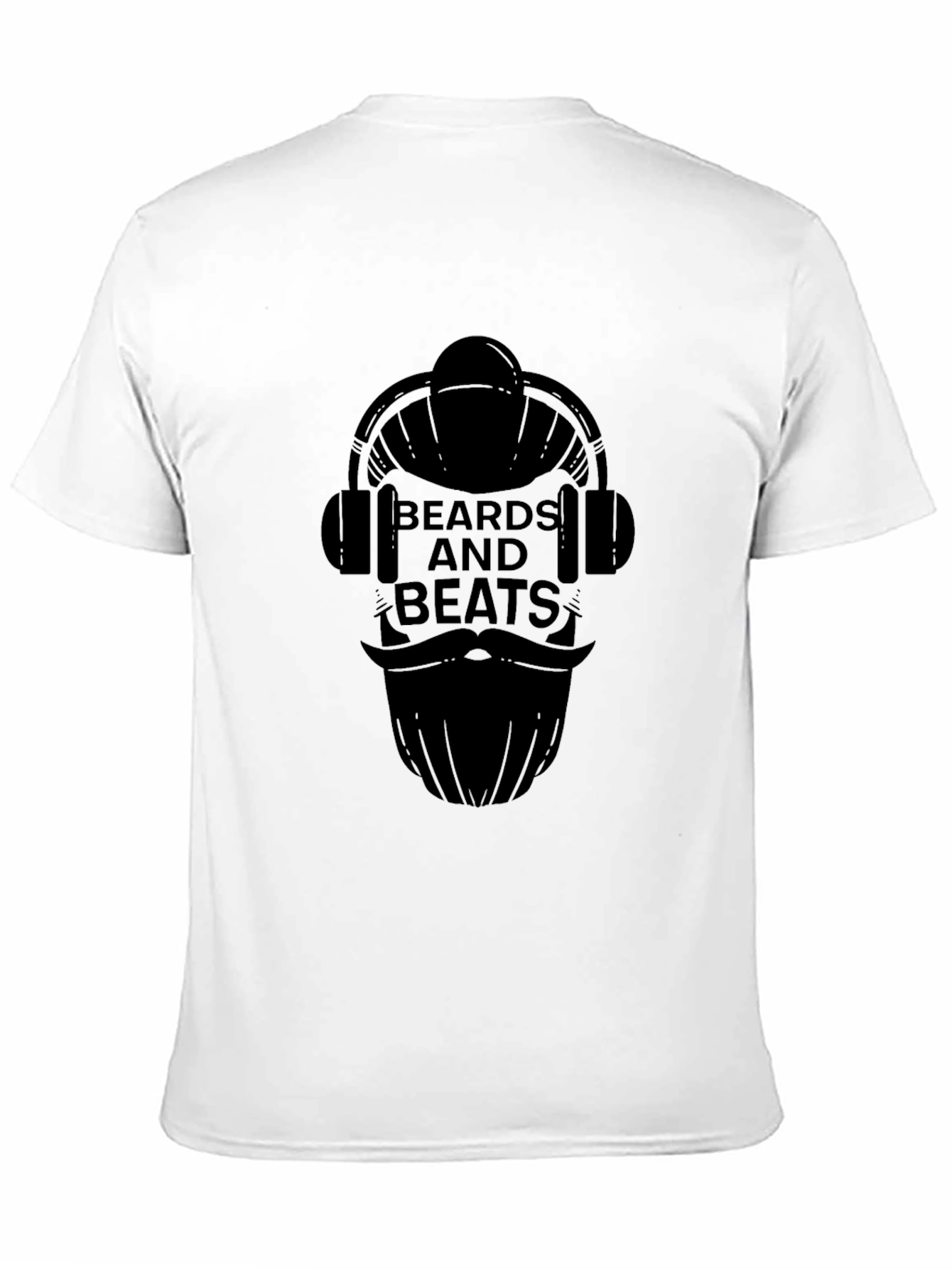 Beards and Beats Black Graphic Tee