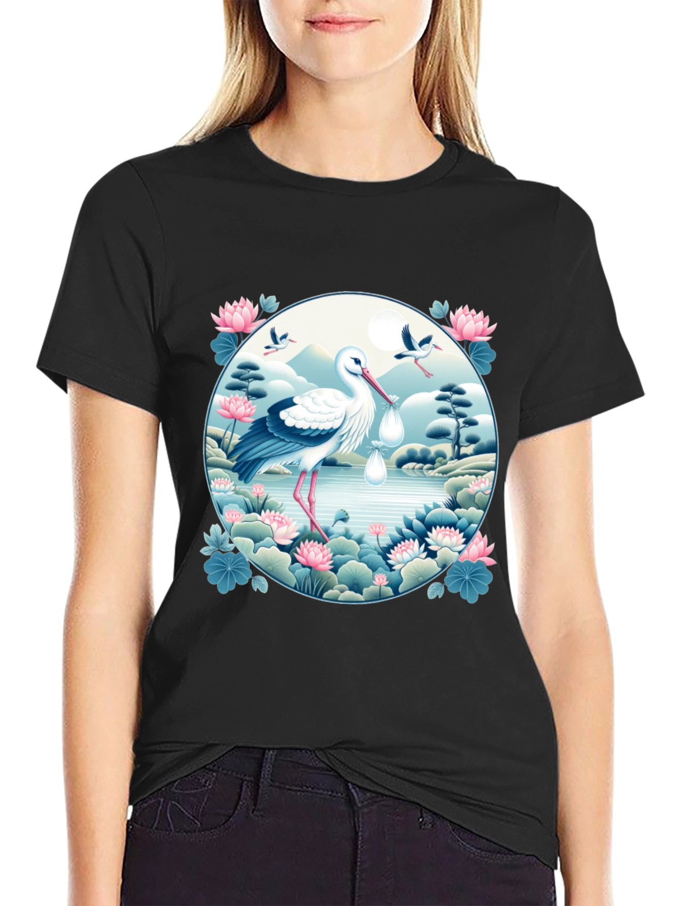 Stork Delivery T-Shirt - Baby Shower Gift