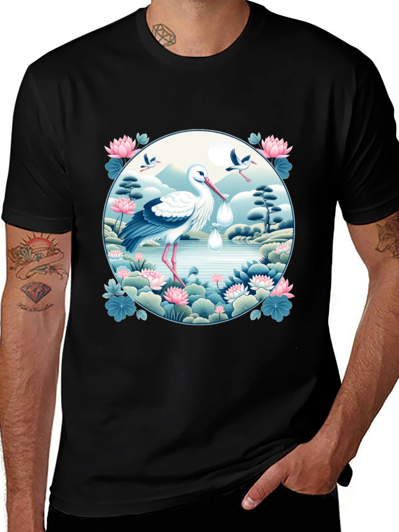 Stork Delivery T-Shirt - Baby Shower Gift