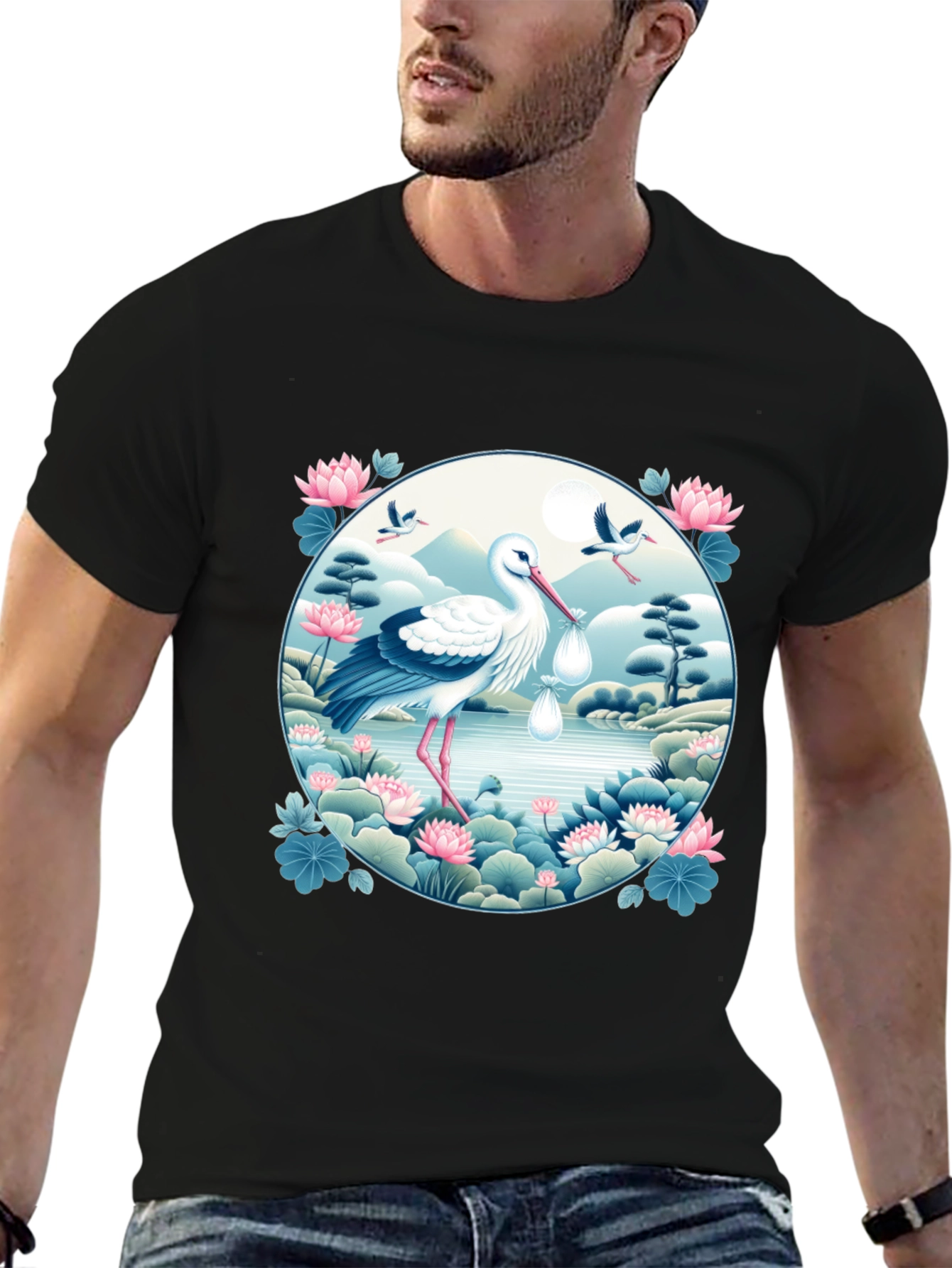 Stork Delivery T-Shirt - Baby Shower Gift